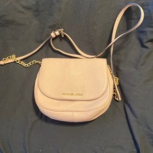 Michael Kors pink crossbody leather purse